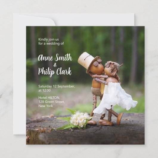 Weddenschap met Acorn elves Kaart (Voorkant)