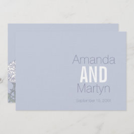 Weddenschap met chrysanthemum White flower bruilof Kaart