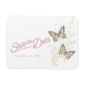 Weddenschap met de datum butterflies magnet magneet (Horizontaal)