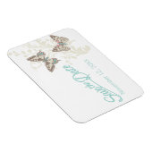 Weddenschap met de datum butterflies magnet magneet (Rechterzijde)