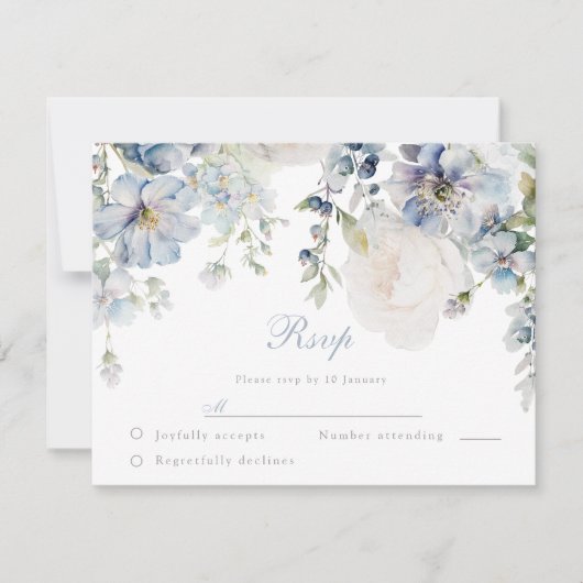 Weddenschap met de vrouw en de vrouw RSVP kaartje (Voorkant)