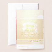 Weddenschap met een binnenste uitnodigingskaart folie kaarten (Met envelop)