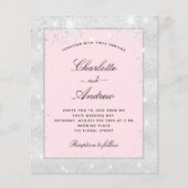 Weddenschap met een donkere glitter budget flyer (Voorkant)