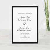 Weddenschap met een dunne zwarte grens (Voorkant)