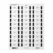 Weddenschap met een filmthema etiket (Full Sheet)