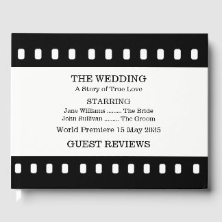 Weddenschap met een filmthema Guestbook Gastenboek