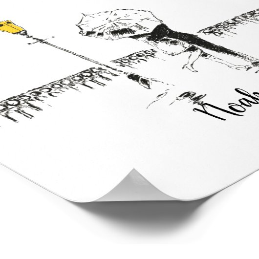 Weddenschap met een paar vingerafdrukken poster (Hoek)