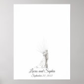 Weddenschap met een paar vingerafdrukken poster (Voorkant)