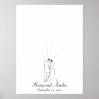 Weddenschap met een paar vingerafdrukken poster