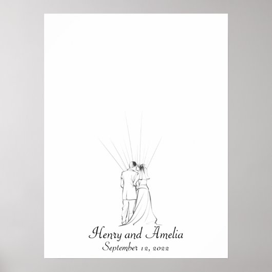 Weddenschap met een paar vingerafdrukken poster (Voorkant)