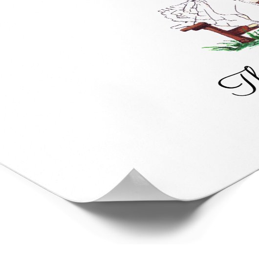 Weddenschap met een paar vingerafdrukken poster (Hoek)