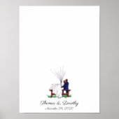 Weddenschap met een paar vingerafdrukken poster (Voorkant)