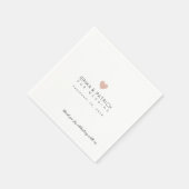 Weddenschap met elegant ontworpen romanc servet (Hoek)