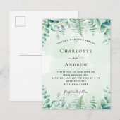 Weddenschap met eucalyptus-vlooienbos briefkaart (Voorkant / Achterkant)