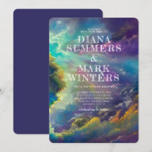 Weddenschap met fantastische paarse wolken