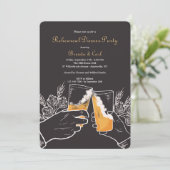 Weddenschap met feestdag kaart (Staand voorkant)