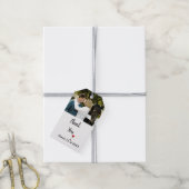 Weddenschap met foto cadeaulabel (Met Touw)