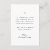 Weddenschap met foto's, hartdank bedankkaart (Achterkant)