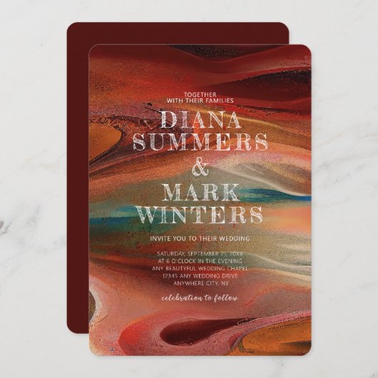 Weddenschap met gekleurde zanddruk kaart (Voorkant / Achterkant)