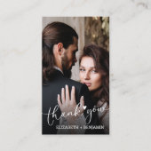 Weddenschap met handgeschreven budget bedankt notitiekaartje (Voorkant)