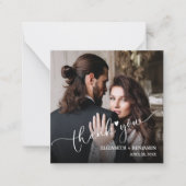 Weddenschap met handgeschreven budget bedankt notitiekaartje (Voorkant)