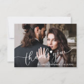 Weddenschap met handgeschreven budget bedankt notitiekaartje (Voorkant)