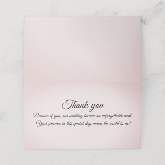 Weddenschap met je kaart plaatskaartje (Buitenkant ongevouwen)