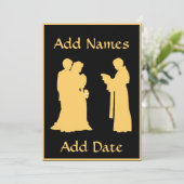 Weddenschap met Kaart Priest (Staand voorkant)