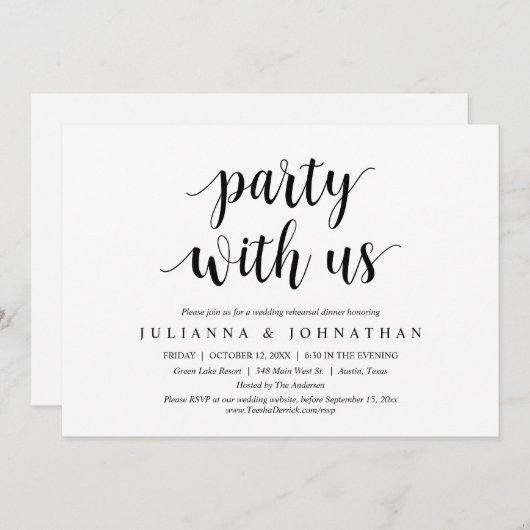 Weddenschap met ons kaart (Voorkant / Achterkant)