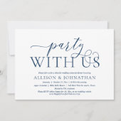 Weddenschap met ons, marineblauw kaart (Voorkant)