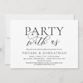 Weddenschap met ons uitgenodigd kaart (Voorkant)