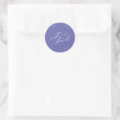 Weddenschap met onze Bedankt Wht/Peri ID954 Ronde Sticker (Tas)