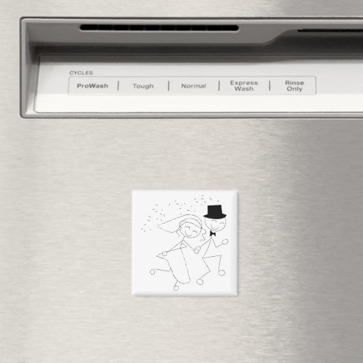 Weddenschap met recessioneel paar magneet (Insitu (Vaatwasser))