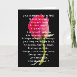 Weddenschap met rode rozenrode orinthian Verse Lov Kaart