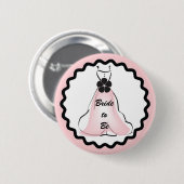 Weddenschap met roze Button (Voorkant /achterkant)