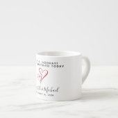Weddenschap met Sip Sip Hooray Red Hearts Espresso Kop (Voorkant rechts)