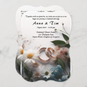 Weddenschap met stijl en elegantie kaart (Voorkant / Achterkant)