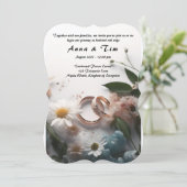 Weddenschap met stijl en elegantie kaart (Staand voorkant)