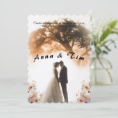 Weddenschap met stijl en elegantie kaart (Staand voorkant)