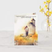 Weddenschap met stijl en elegantie kaart (Gele Bloem)