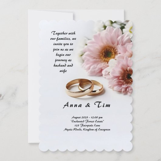 Weddenschap met stijl en elegantie kaart (Voorkant)