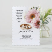 Weddenschap met stijl en elegantie kaart (Staand voorkant)