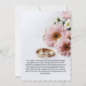 Weddenschap met stijl en elegantie kaart (Achterkant)