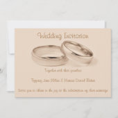 Weddenschap met trouwringen kaart (Voorkant)