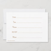 Weddenschap met trouwringen kaart (Achterkant)