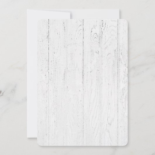 Weddenschap met Turquoise Ribbon op hout Kaart (Achterkant)