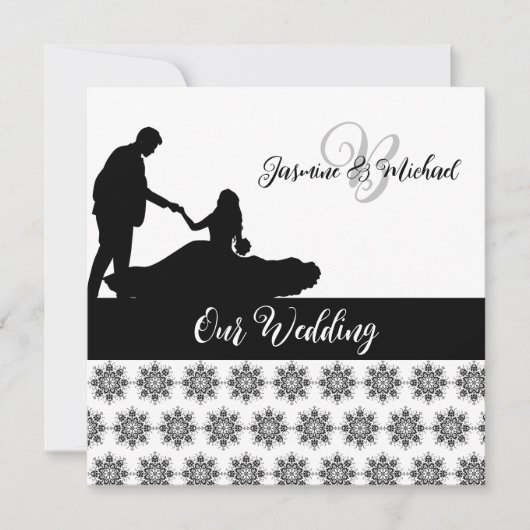 Weddenschap met weddenschap door een paar Damask W Kaart (Voorkant)