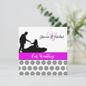 Weddenschap met weddenschap door een paar Damask W Kaart (Staand voorkant)