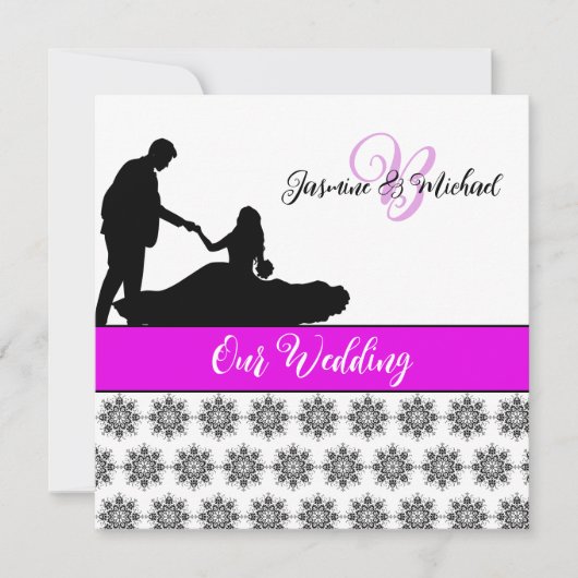 Weddenschap met weddenschap door een paar Damask W Kaart (Voorkant)