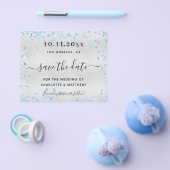 Weddenschap met zilverblauw hartenbudget, behalve  flyer (Enkel)